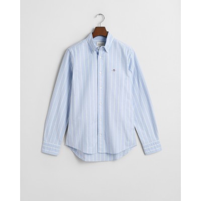 Slim Fit Striped Stretch Oxford Shirt