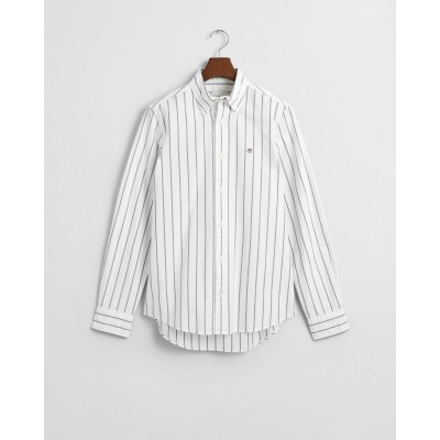 Slim Fit Striped Stretch Oxford Shirt