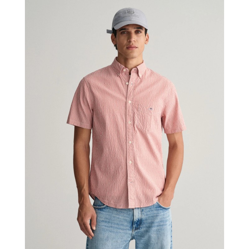 REG SEERSUCKER STRIPE SS SHIRT