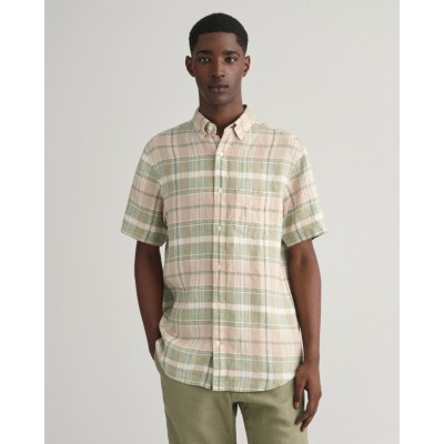 REG LINEN MADRAS SS SHIRT