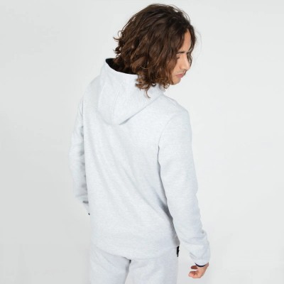 TECH Hoody N°2 M gris chiné clair