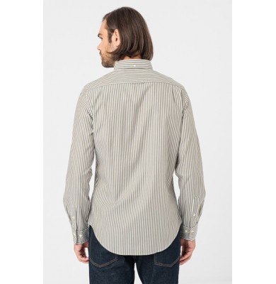 SLIM POPLIN STRIPE SHIRT