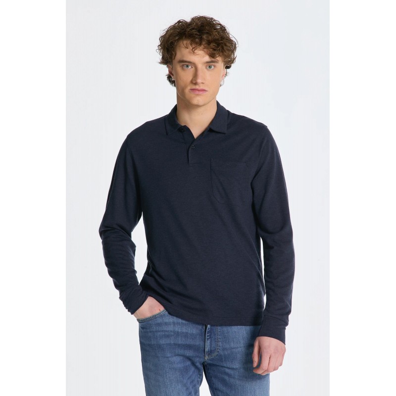 TENCEL WOOL LS POLO