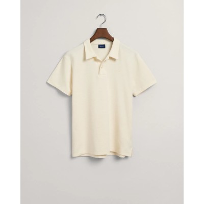 Waffle Textured Piqu Polo Shirt