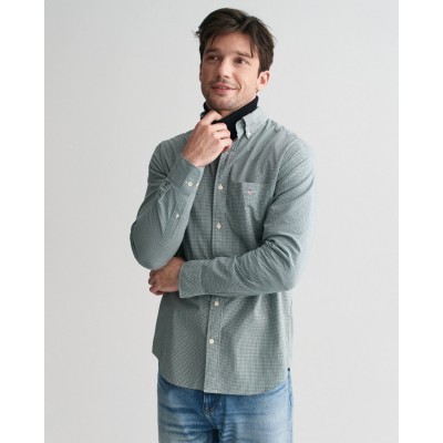 REG POPLIN MICRO GINGHAM SHIRT