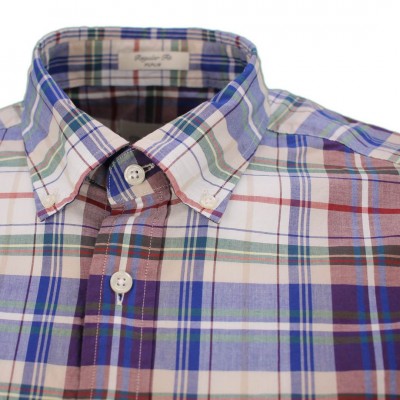 REG POPLIN TARTAN CHECK SHIRT