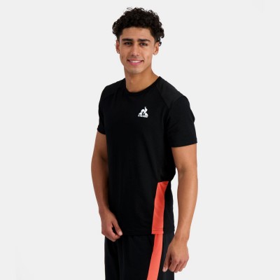 TRAINING SP Tee SS Nø1 M black/orange pe