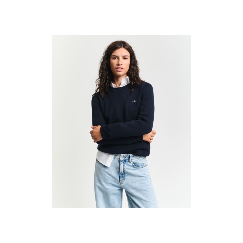 Classic Cotton Crew Neck Sweater