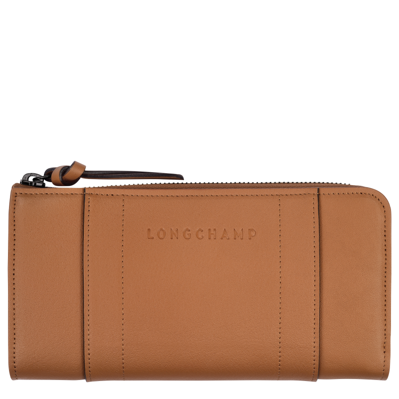 Portefeuille zippé  Longchamp 3D