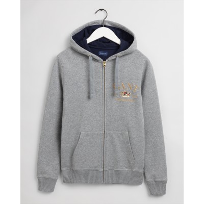 D1. FLAG CREST FULL ZIP HOODIE