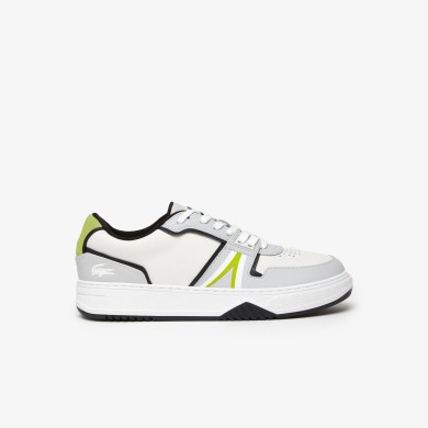 Sneakers L001 homme Lacoste en cuir tons contrastés