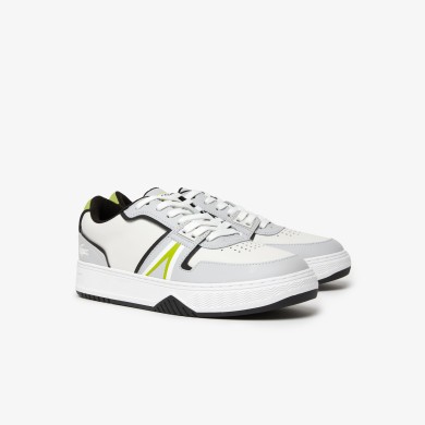 Sneakers L001 homme Lacoste en cuir tons contrastés