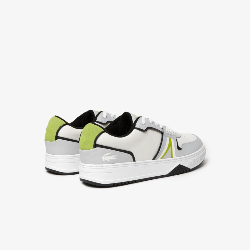 Sneakers L001 homme Lacoste en cuir tons contrastés