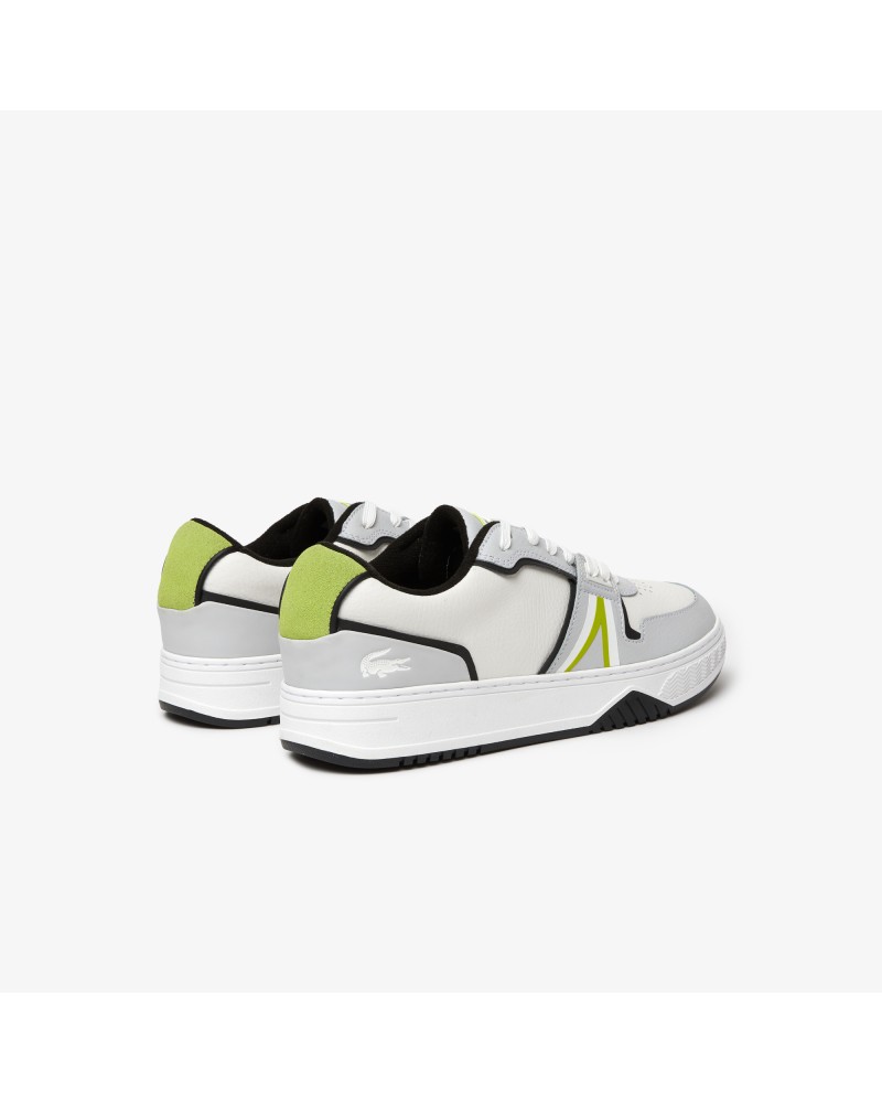 Sneakers L001 homme Lacoste en cuir tons contrastés