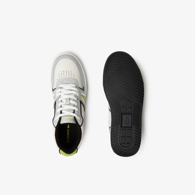 Sneakers L001 homme Lacoste en cuir tons contrastés