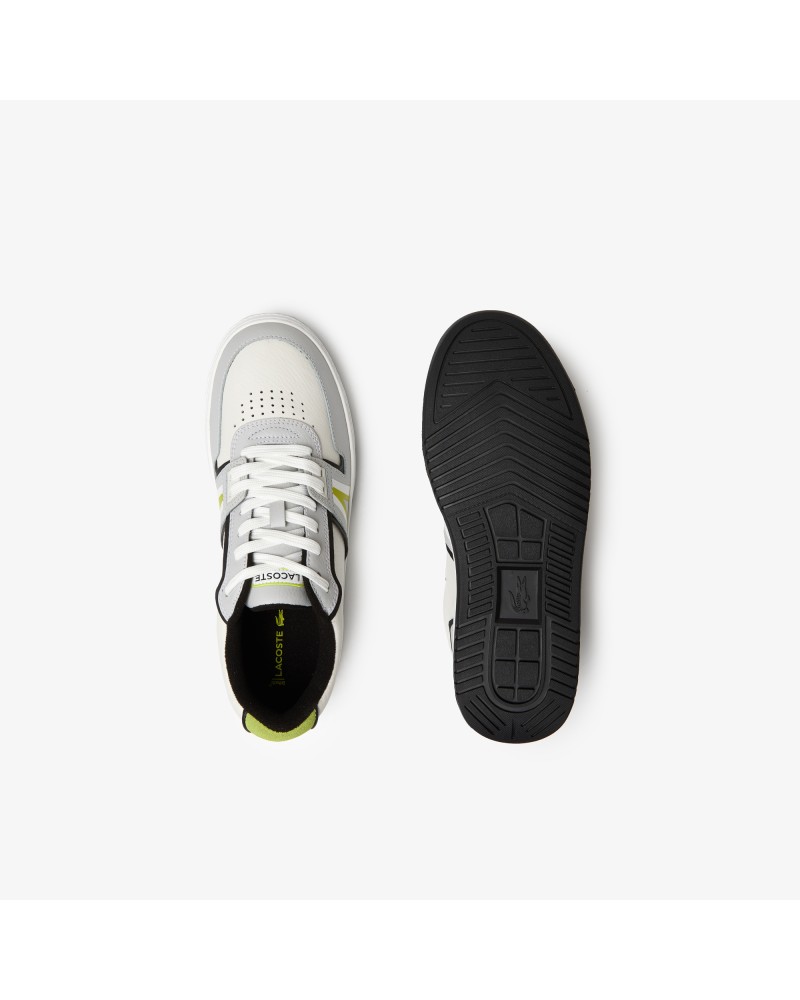 Sneakers L001 homme Lacoste en cuir tons contrastés