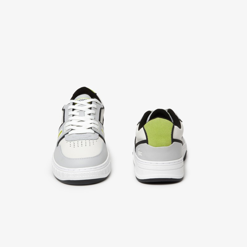 Sneakers L001 homme Lacoste en cuir tons contrastés