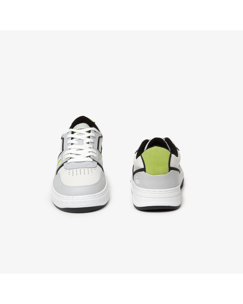 Sneakers L001 homme Lacoste en cuir tons contrastés