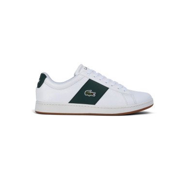 Sneakers Carnaby homme Lacoste en cuir avec détail coloré