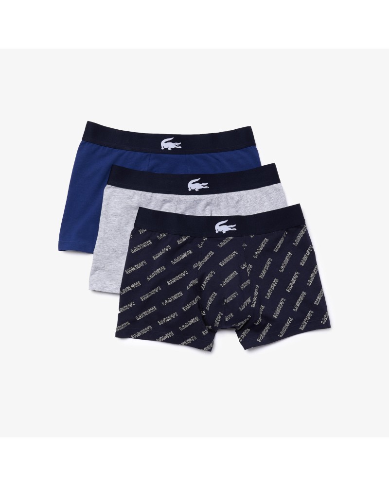 Lot de 3 boxers courts en coton stretch