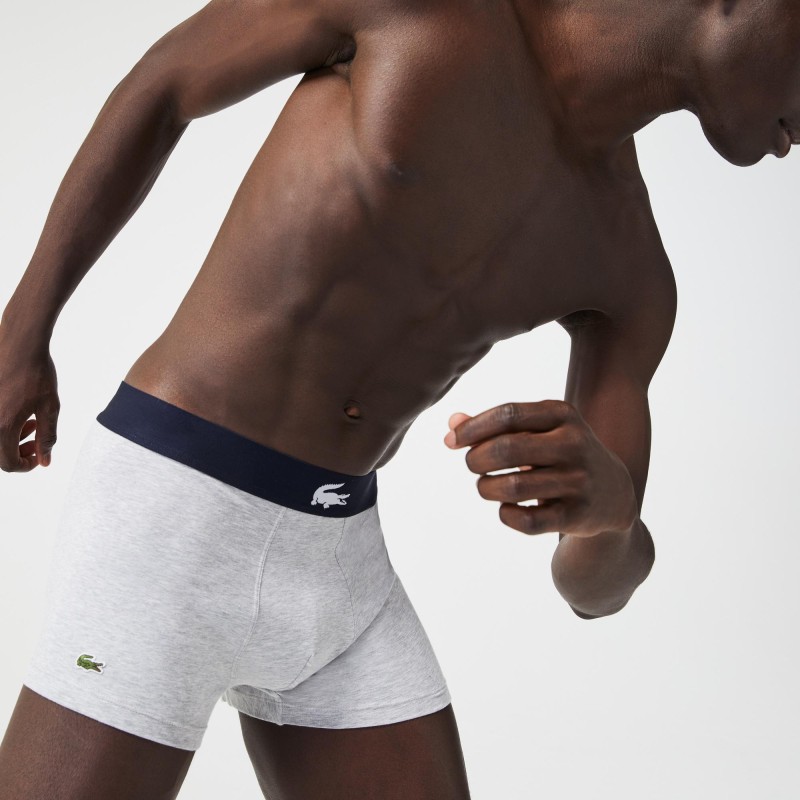 Lot de 3 boxers courts en coton stretch