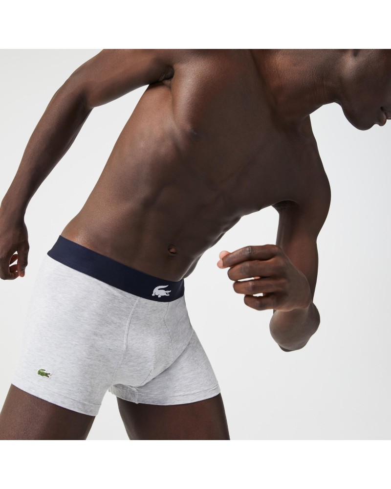 Lot de 3 boxers courts en coton stretch