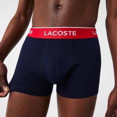 Lot de 3 boxers courts casual marine avec ceinture contrastée