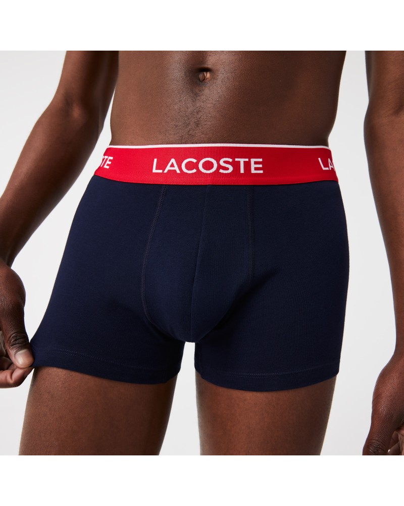 Lot de 3 boxers courts casual marine avec ceinture contrastée