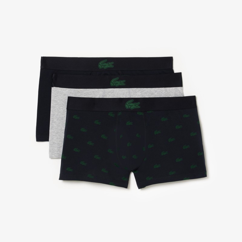 Lot de 3 boxers courts imprimé crocodile Lot de 3 boxers courts imprimé crocodile