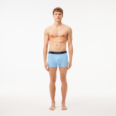 Lot de 3 boxers unis en microfibre