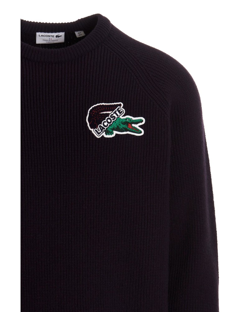 Lacoste Men\'s Holiday Large Crocodile Sweater