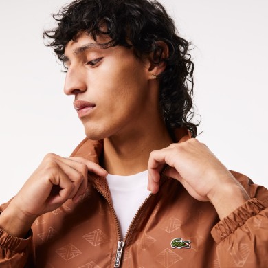 Veste de survêtement homme Lacoste imprimé monogramme