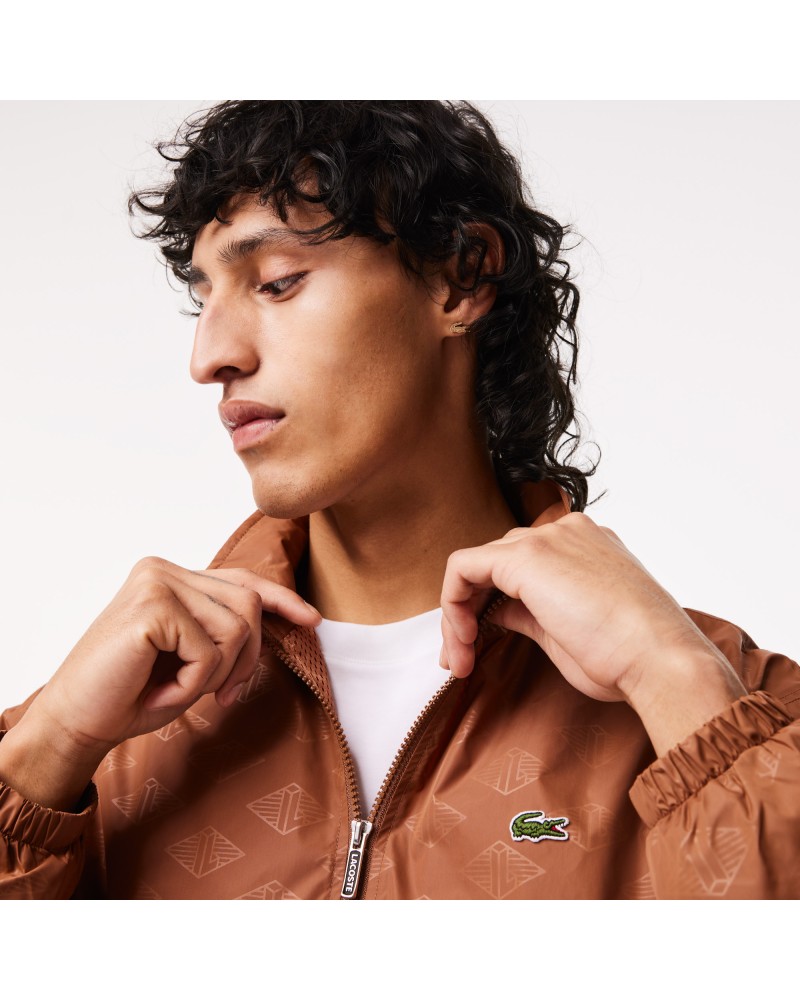 Veste de survêtement homme Lacoste imprimé monogramme