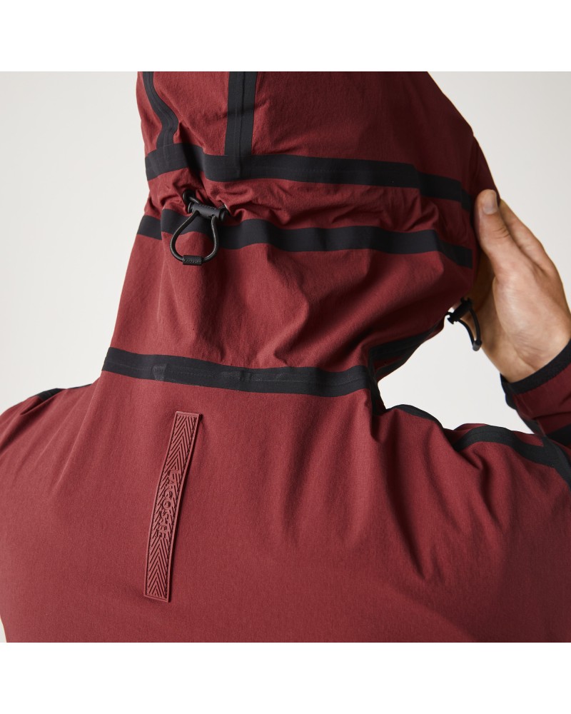 Veste zippée légère à capuche avec marquages