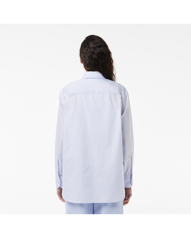 Chemise oversize fit en popeline de coton