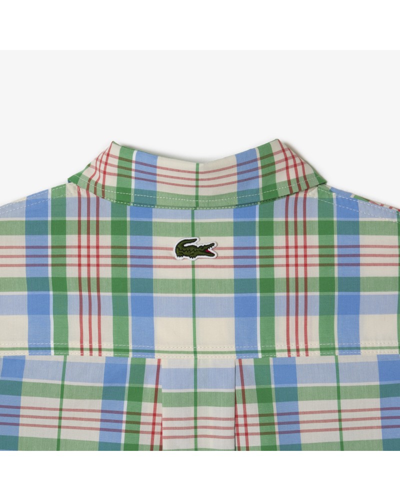 Chemise femme Lacoste avec imprimé carreaux