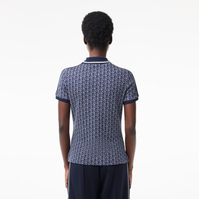 Polo slim fit jacquard monogramme Lacoste