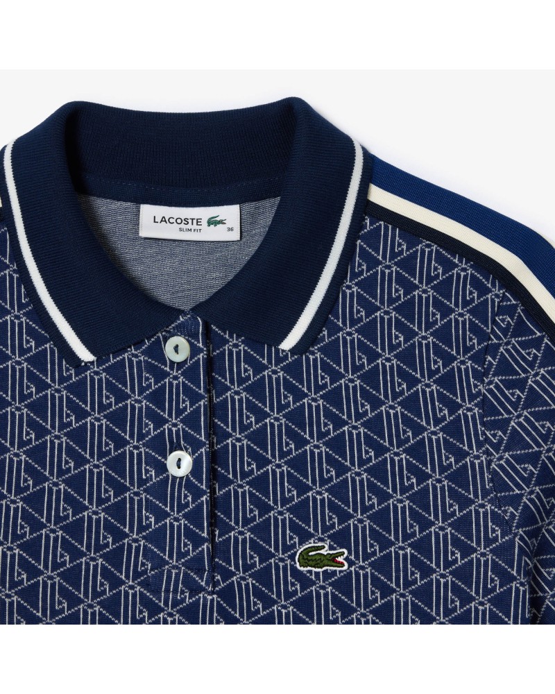 Polo slim fit jacquard monogramme Lacoste