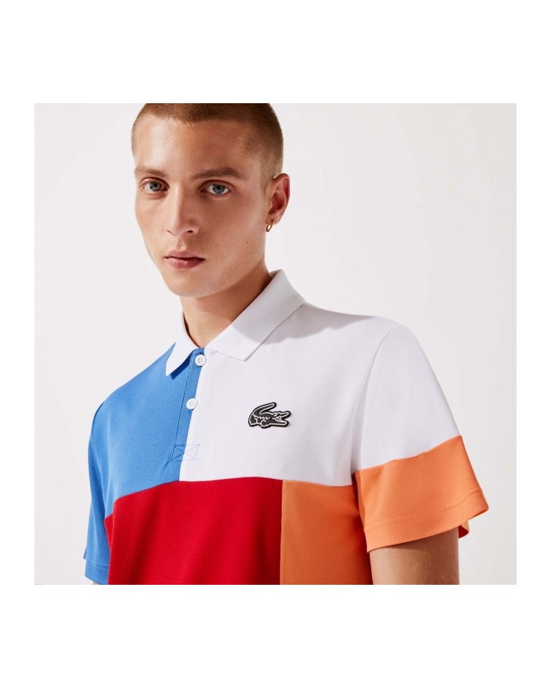 Polo Lacoste SPORT color-block en piqué respirant