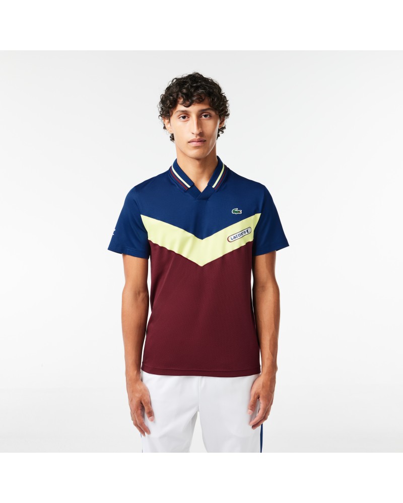 Polo Lacoste Tennis slim fit effet sans couture