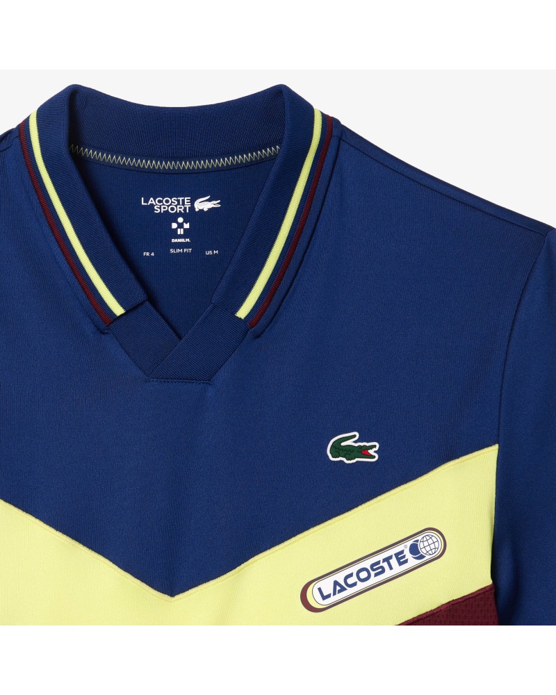 Polo Lacoste Tennis slim fit effet sans couture