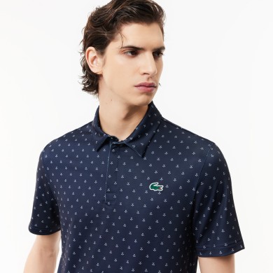 Polo imprimé homme Lacoste Golf en polyester recyclé