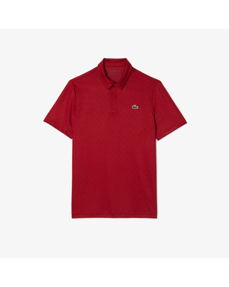 Polo imprimé homme Lacoste Golf en polyester recyclé