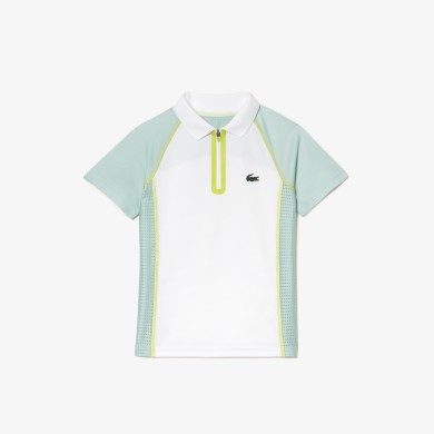 Polo garçon Lacoste Tennis en polyester recyclé ultra-dry