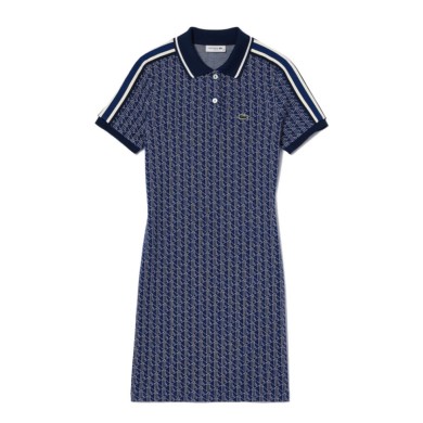 Robe slim fit jacquard monogramme Lacoste