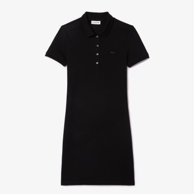 Robe polo stretch en mini Piqué