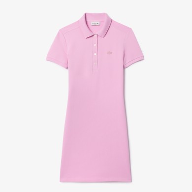 Robe polo en piqué de coton stretch