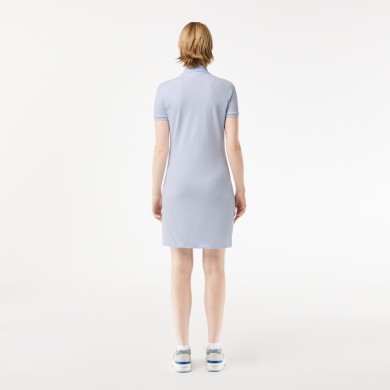 Robe polo en piqué de coton stretch