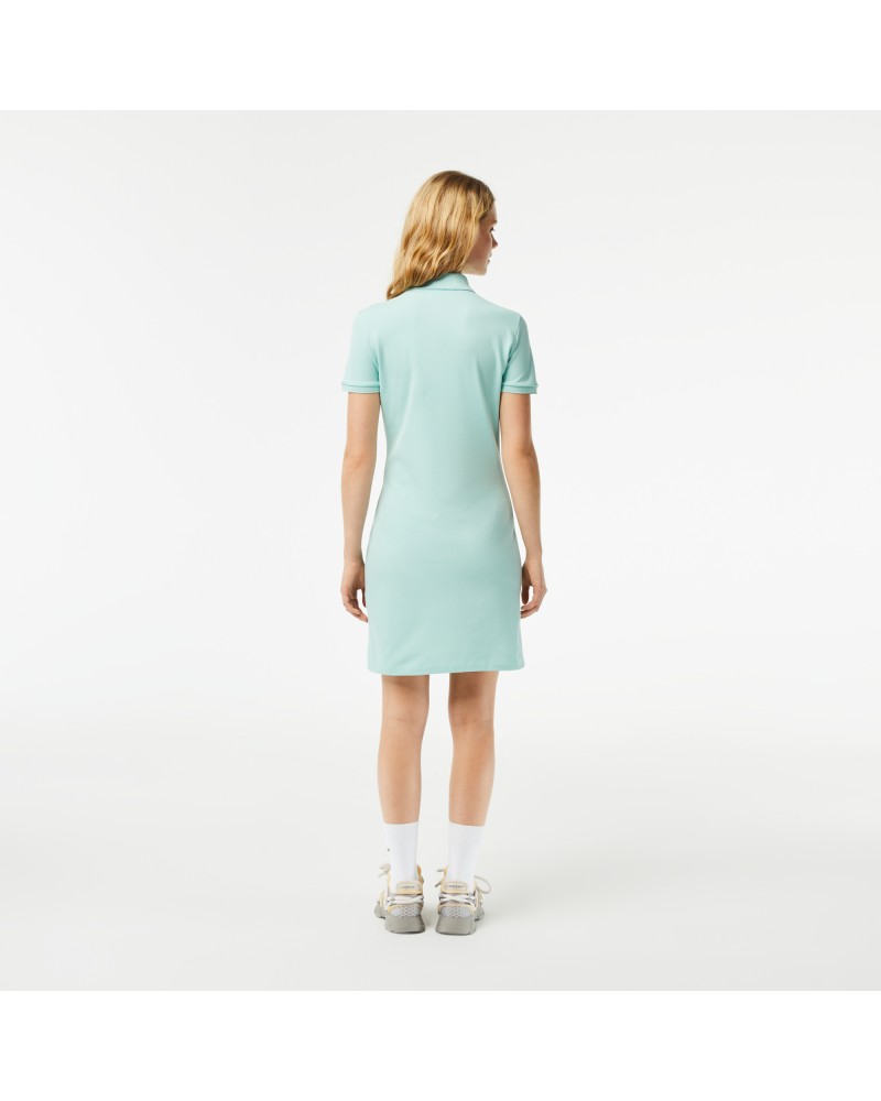 Robe polo en piqué de coton stretch