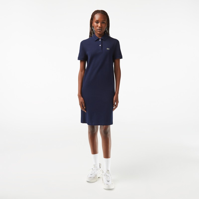 Robe polo femme Lacoste en petit piqué souple